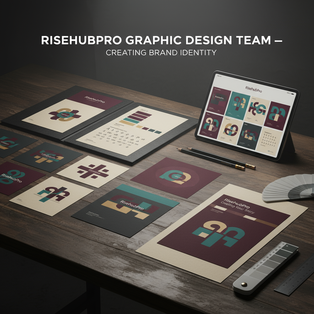 RisehubPro Graphic Design Team Creating Brand Identity